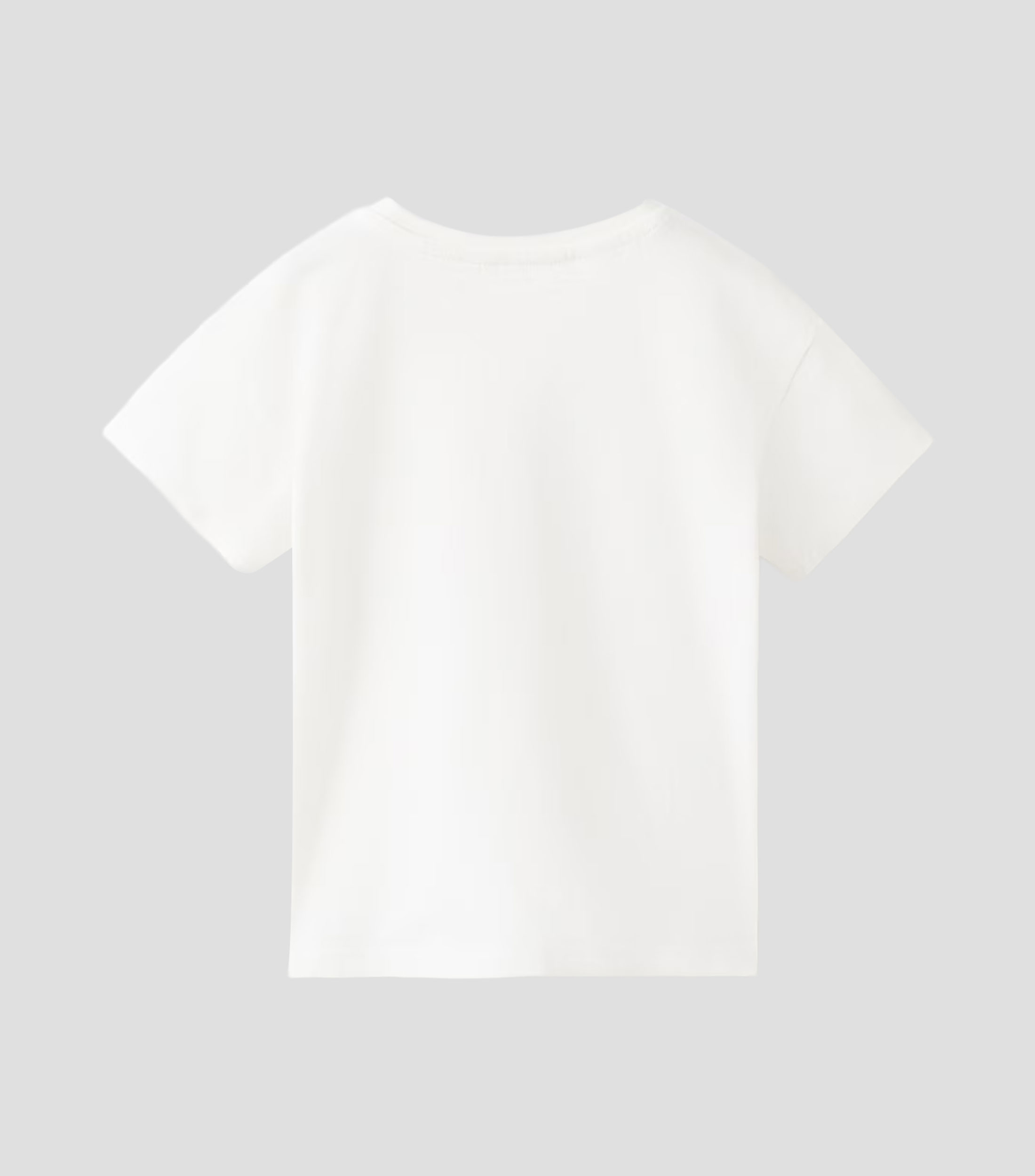 Playera cuello redondo manga corta diseño sólido Niña